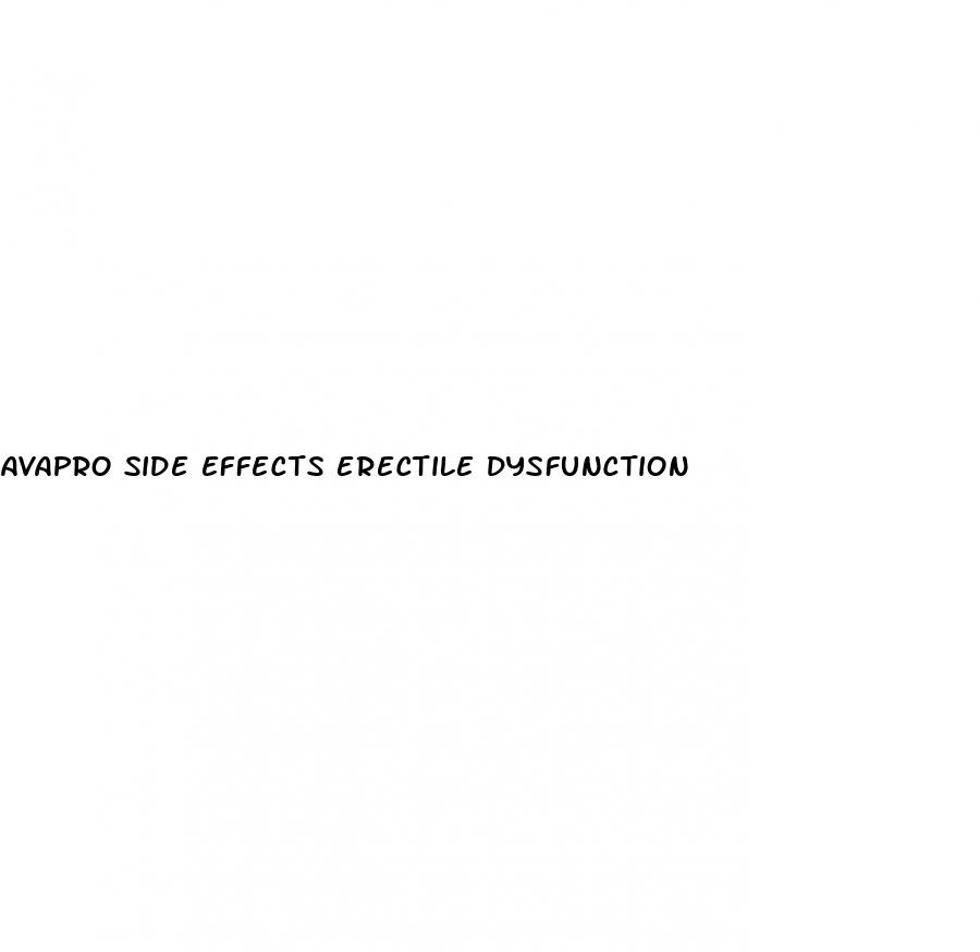 avapro side effects erectile dysfunction