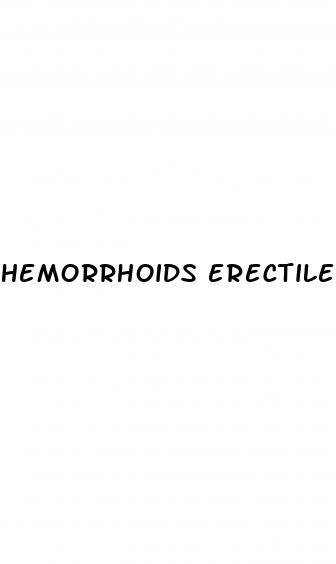 hemorrhoids erectile dysfunction reddit