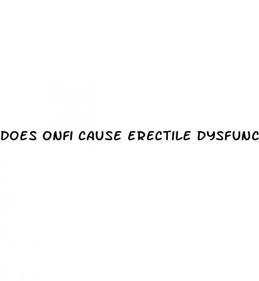 does onfi cause erectile dysfunction