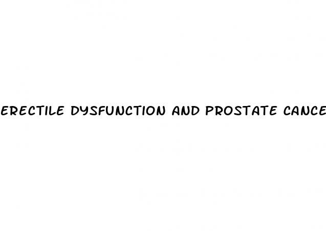 erectile dysfunction and prostate cancer