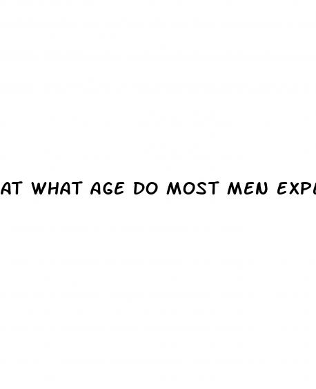 at what age do most men experience erectile dysfunction