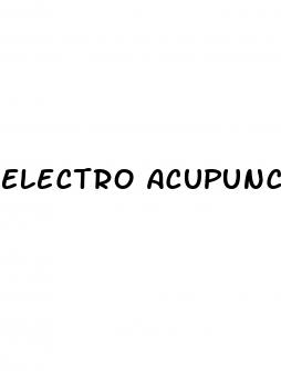 electro acupuncture and erectile dysfunction