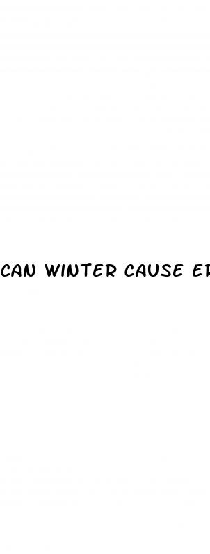 can winter cause erectile dysfunction