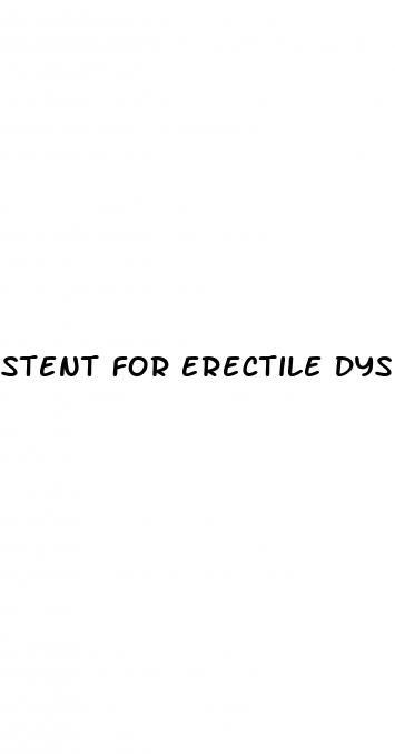 stent for erectile dysfunction