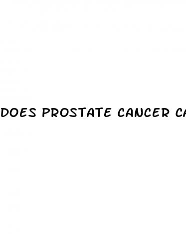 does prostate cancer cause erectile dysfunction