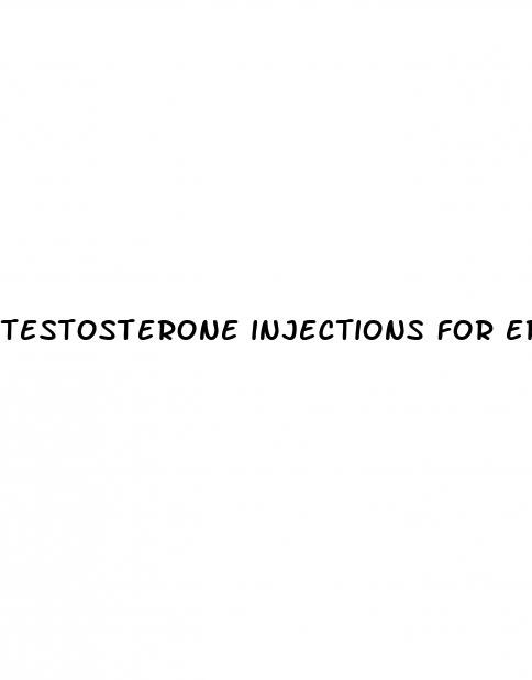 testosterone injections for erectile dysfunction