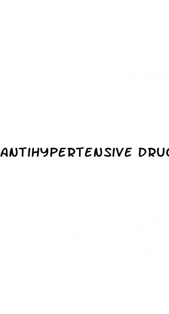 antihypertensive drugs cause erectile dysfunction