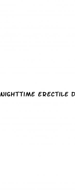 nighttime erectile dysfunction