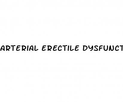 arterial erectile dysfunction