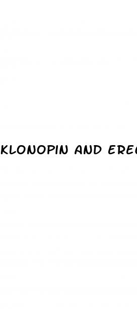 klonopin and erectile dysfunction