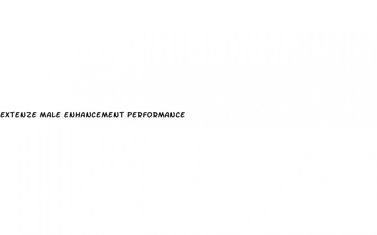 extenze male enhancement performance