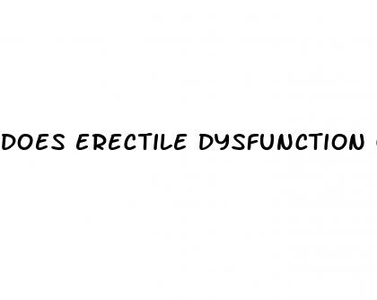 does erectile dysfunction go away by itself