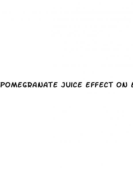 pomegranate juice effect on erectile dysfunction