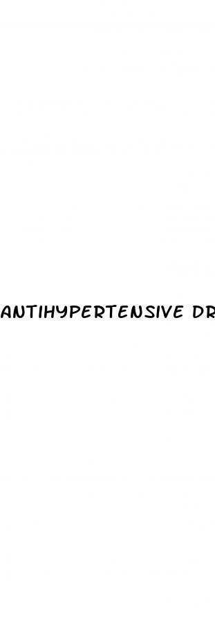 antihypertensive drugs that do not cause erectile dysfunction