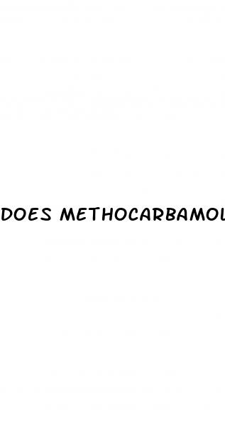 does methocarbamol cause erectile dysfunction