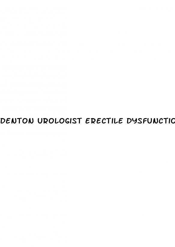 denton urologist erectile dysfunction