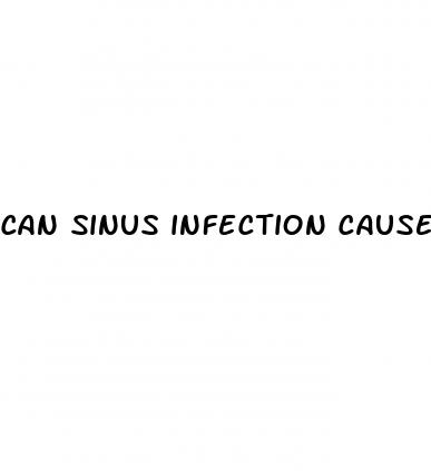 can sinus infection cause erectile dysfunction