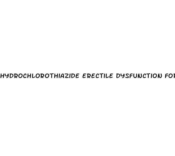 hydrochlorothiazide erectile dysfunction forum