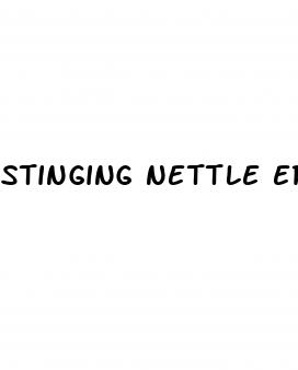 stinging nettle erectile dysfunction reddit