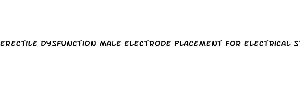 erectile dysfunction male electrode placement for electrical stimulation chart