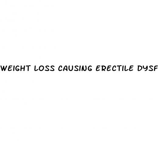 weight loss causing erectile dysfunction