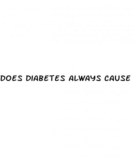 does diabetes always cause erectile dysfunction