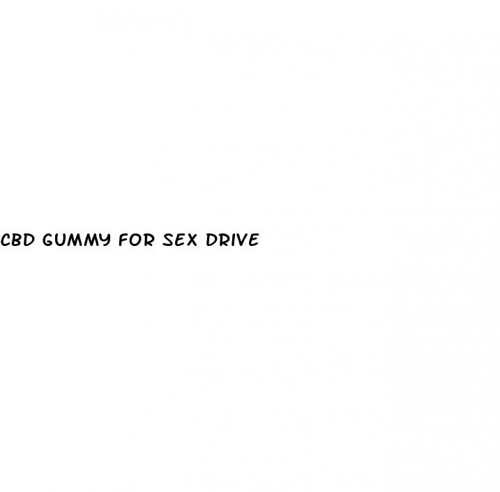 cbd gummy for sex drive