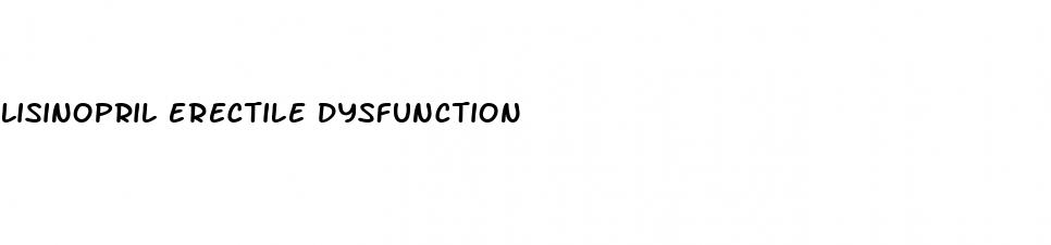 lisinopril erectile dysfunction