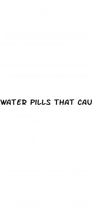 water pills that cause ed