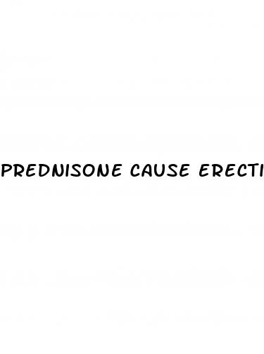 prednisone cause erectile dysfunction