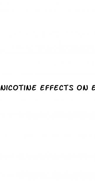 nicotine effects on erectile dysfunction