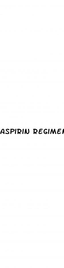 aspirin regimen erectile dysfunction