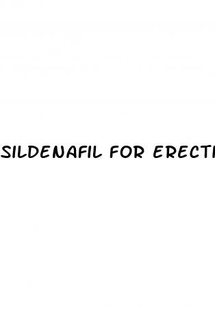 sildenafil for erectile dysfunction dosage