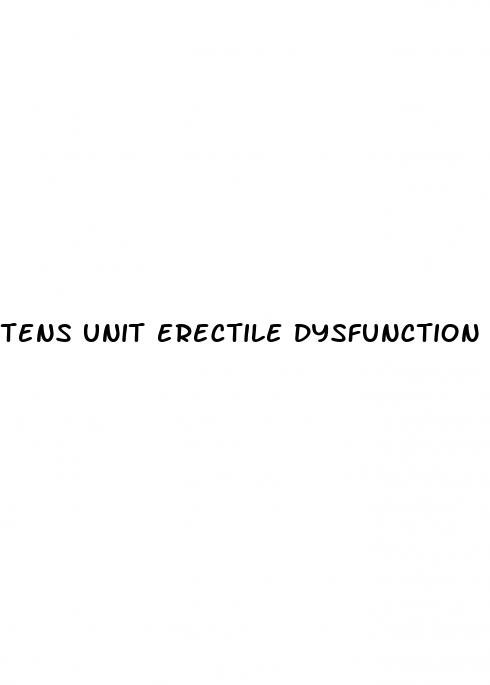 tens unit erectile dysfunction