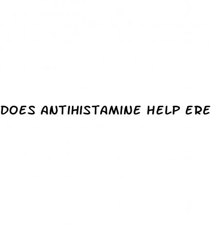 does antihistamine help erectile dysfunction