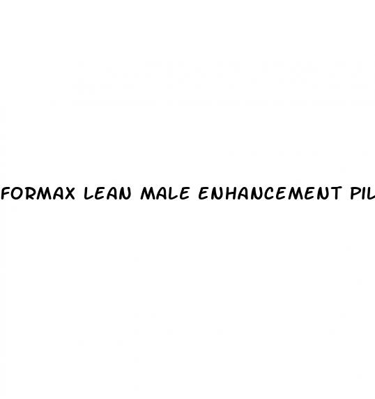 formax lean male enhancement pills