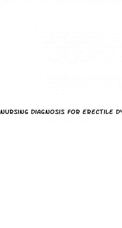 nursing diagnosis for erectile dysfunction