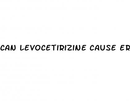 can levocetirizine cause erectile dysfunction