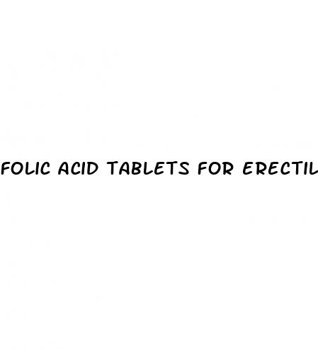 folic acid tablets for erectile dysfunction