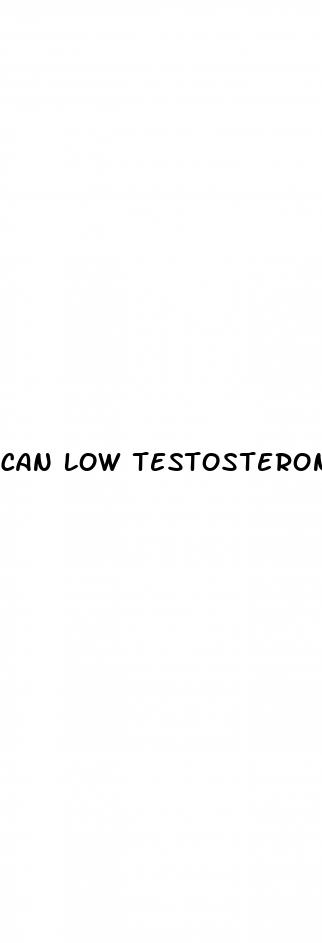 can low testosterone cause ed erectile dysfunction ed