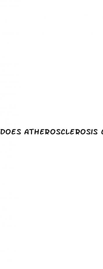 does atherosclerosis cause erectile dysfunction