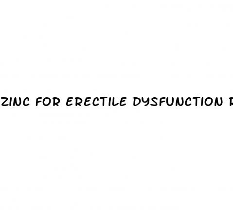 zinc for erectile dysfunction reddit