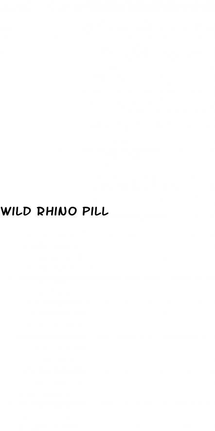 wild rhino pill