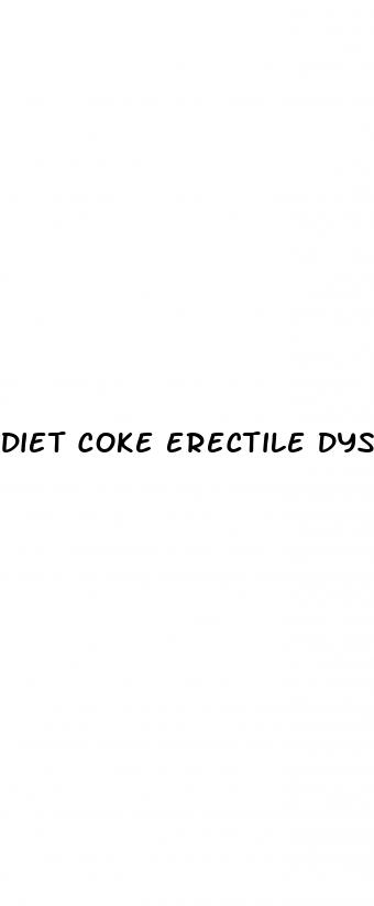 diet coke erectile dysfunction