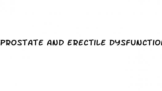 prostate and erectile dysfunction