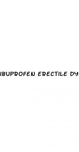 ibuprofen erectile dysfunction