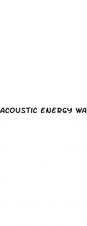 acoustic energy waves for erectile dysfunction