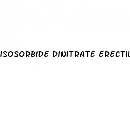 isosorbide dinitrate erectile dysfunction