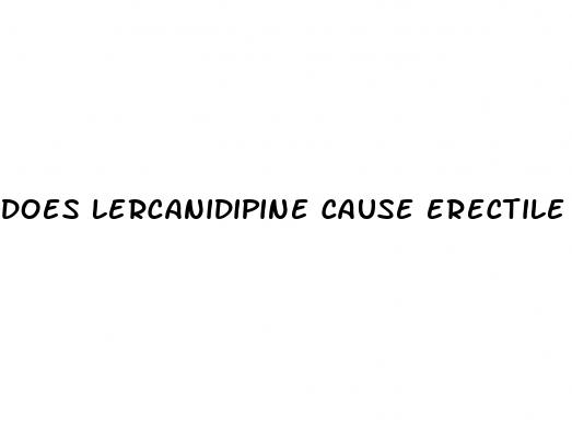 does lercanidipine cause erectile dysfunction