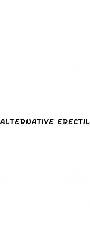 alternative erectile dysfunction cure